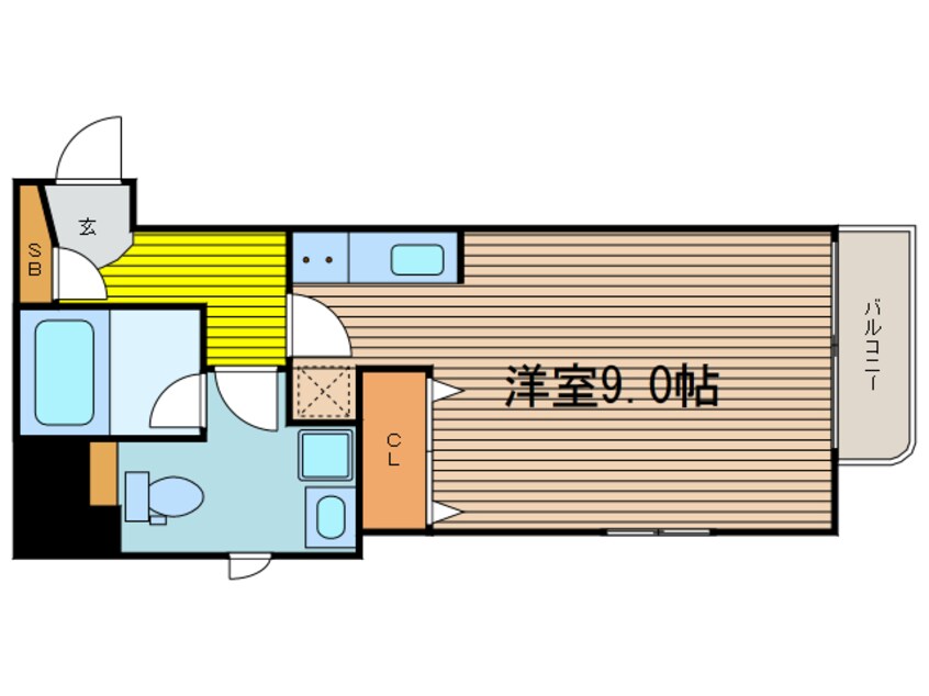 間取図 大阪メトロ御堂筋線/中津駅 徒歩3分 5階 築16年