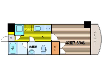 間取図 大阪メトロ御堂筋線/中津駅 徒歩3分 9階 築17年