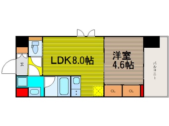 間取図 スワンズシティ谷町モデルノ