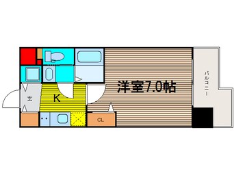 間取図 スワンズシティ谷町モデルノ