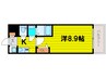プライムアーバン御堂筋本町 1Kの間取り