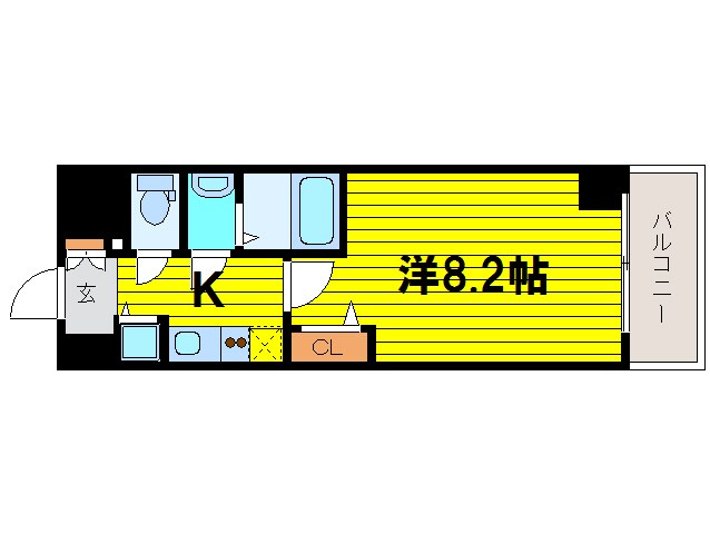 間取り図 プライムアーバン御堂筋本町