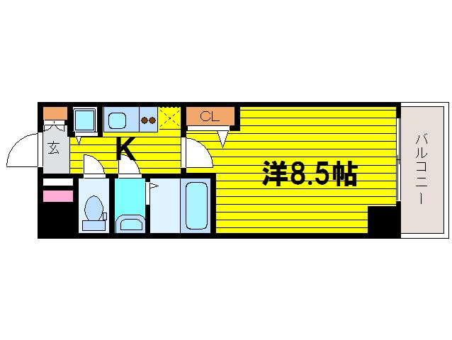 間取り図 プライムアーバン御堂筋本町