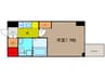 HS梅田EAST 1Kの間取り