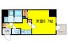 フジマン北梅田 1Kの間取り