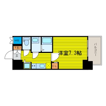 間取図 大阪メトロ長堀鶴見緑地線/玉造駅 徒歩1分 2階 築8年