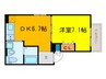 大阪メトロ谷町線/都島駅 徒歩4分 2階 築7年 1DKの間取り