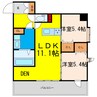 W.O.B.京橋 2LDKの間取り