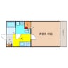 Ｒ　ＳＱＵＡＲＥ東天満 1Kの間取り