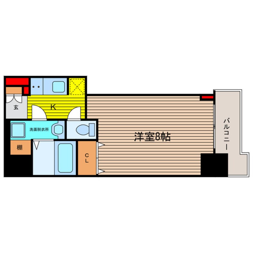 間取図 S-RESIDENCE谷町五丁目