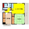 日宝サンフラッツ上町台 2LDKの間取り