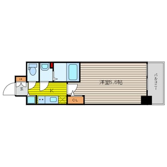 間取図 阪急宝塚線/中津駅 徒歩5分 3階 築8年