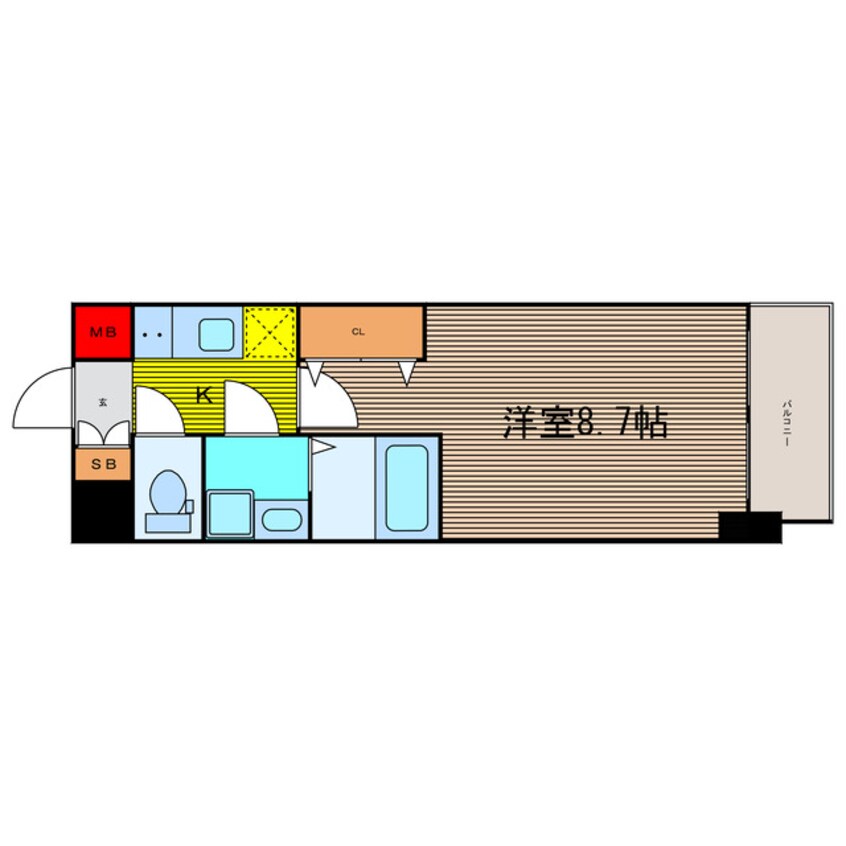 間取図 レオンコンフォート桜ノ宮