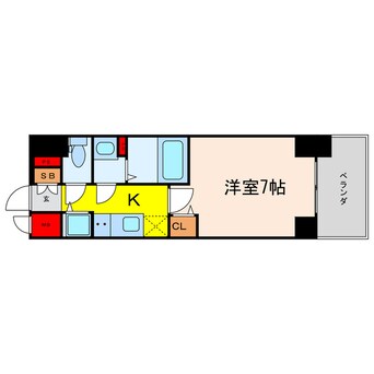 間取図 プレサンス南森町ライズ