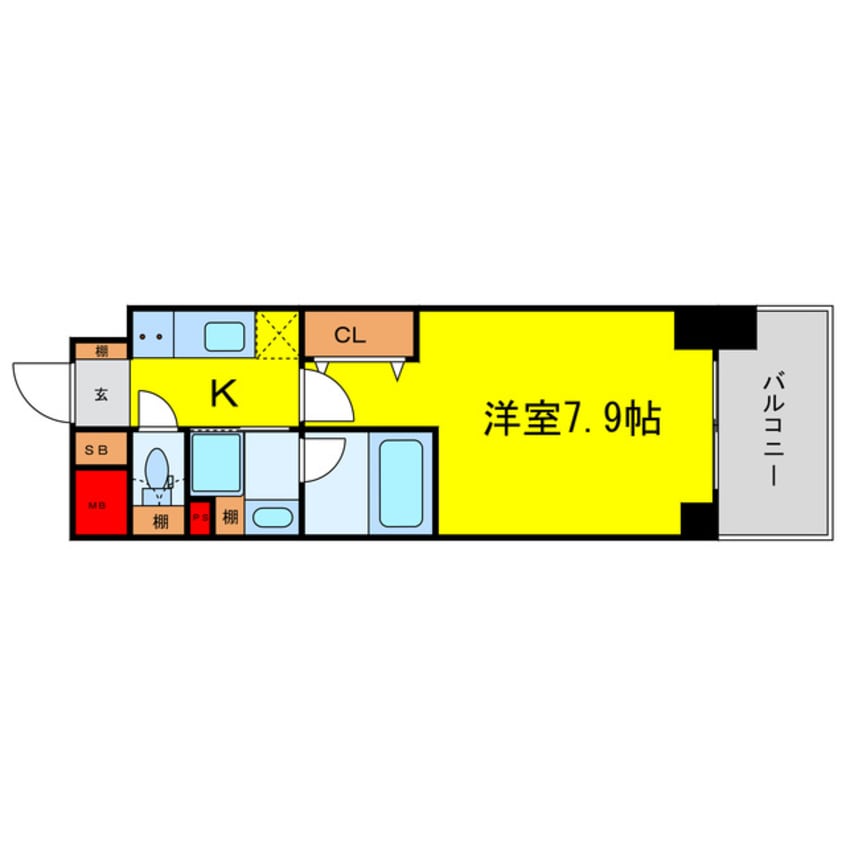 間取図 アーバネックス中崎町