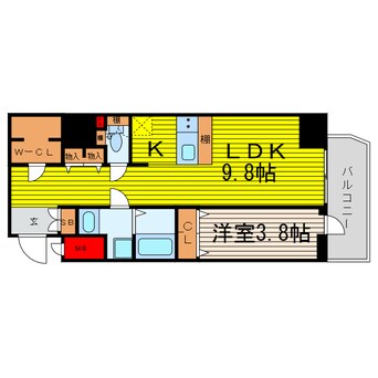 間取図 プレサンス松屋町グレース