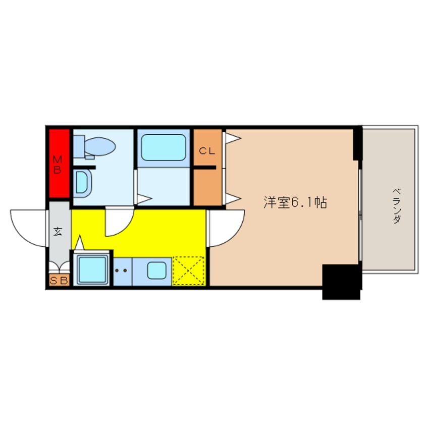 間取図 プレサンス松屋町グレース