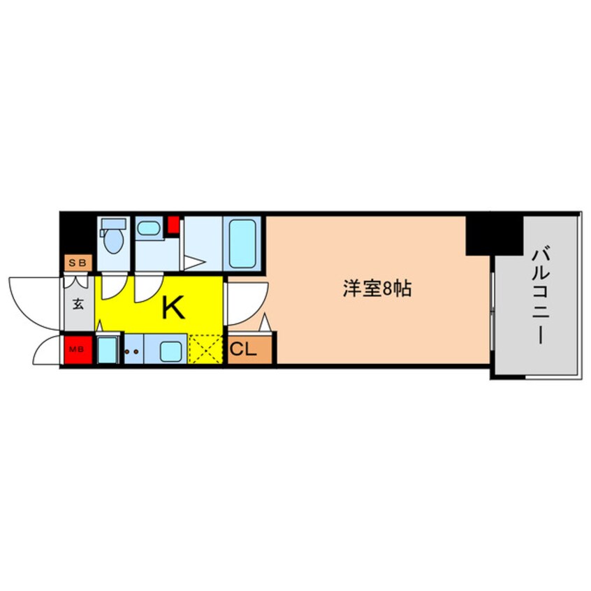 間取図 プレサンス谷町七丁目Ⅱ