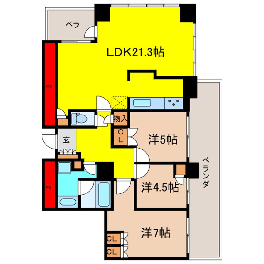 間取図 レジデンス梅田ローレルタワー