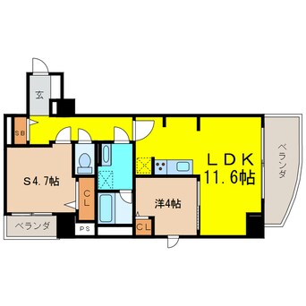 間取図 ﾌｪﾘｼｴ安堂寺町