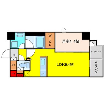 間取図 パークリュクス大阪天満