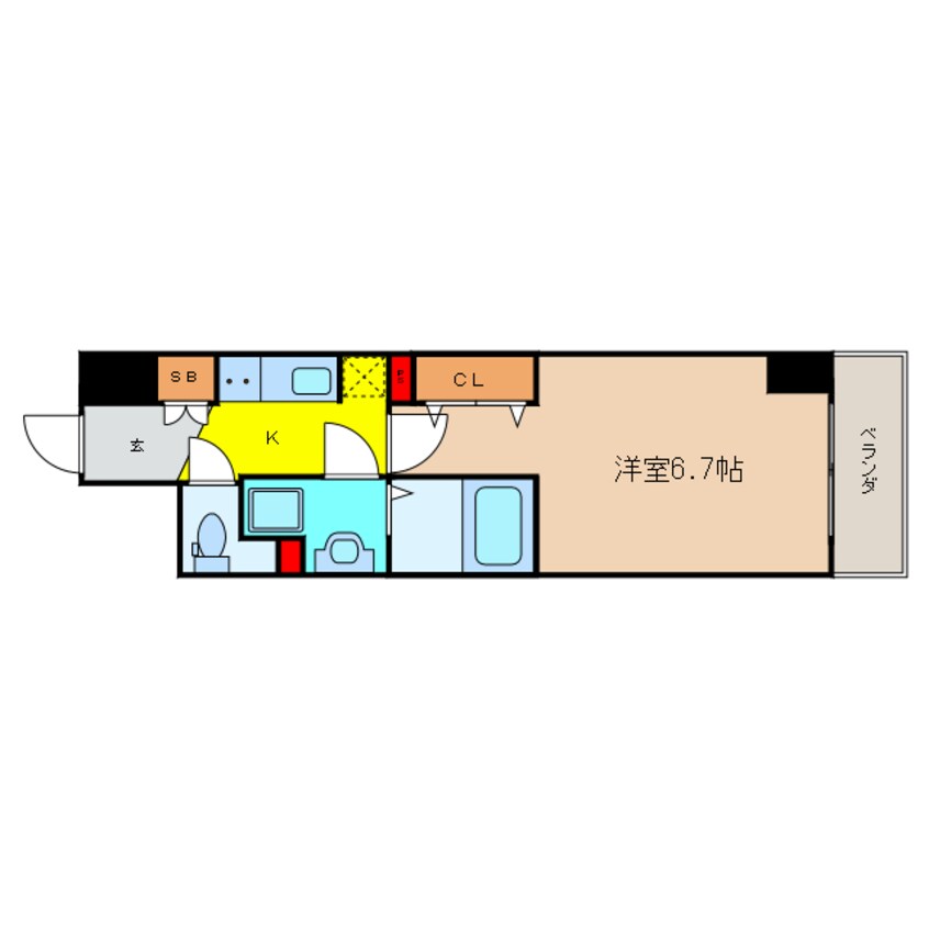 間取図 セレニテ心斎橋グランデ
