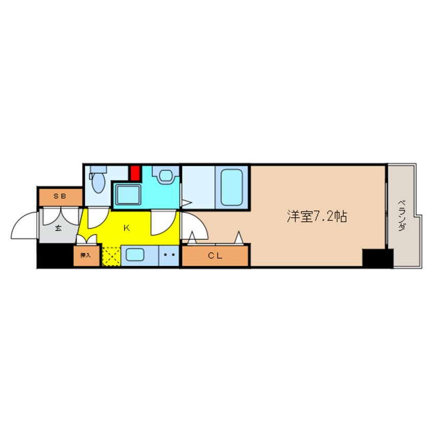 間取図 セレニテ心斎橋グランデ