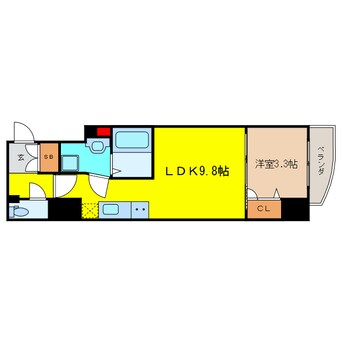 間取図 セレニテ心斎橋グランデ