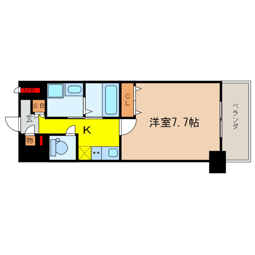 間取図 大阪メトロ谷町線/南森町駅 徒歩7分 5階 築5年