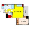 クルーヴェルチュ扇町公園 1LDKの間取り