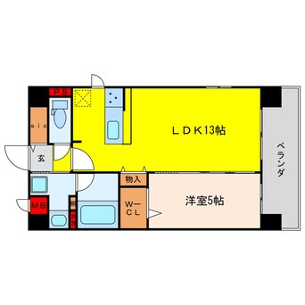 間取図 大阪メトロ堺筋線/扇町駅 徒歩2分 1階 築6年