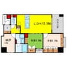 東急ドエル・アルス松屋町 2LDK+Sの間取り