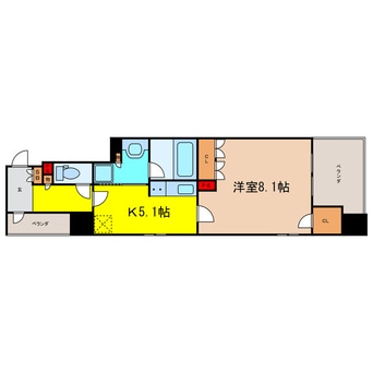 間取図 ローレルタワー心斎橋