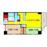プレジオ本町 2LDKの間取り