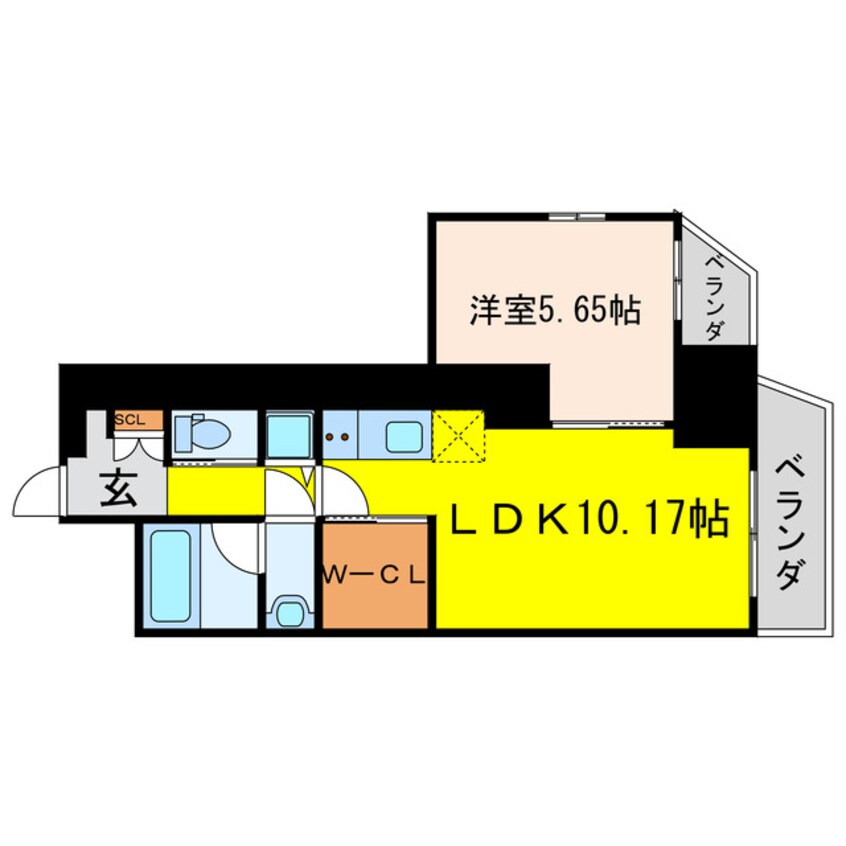 間取図 プレジオ本町