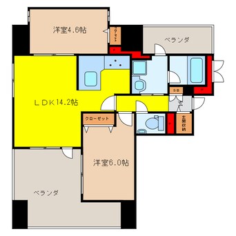 間取図 JASPER御堂筋本町