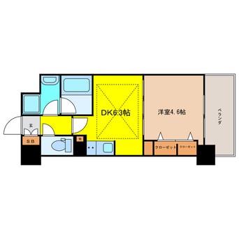 間取図 大阪環状線/天満駅 徒歩7分 3階 築6年