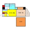 阪急千里線/天神橋筋六丁目駅 徒歩1分 9階 築19年 1DKの間取り