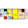 リーガル南船場Ⅲ 1DKの間取り