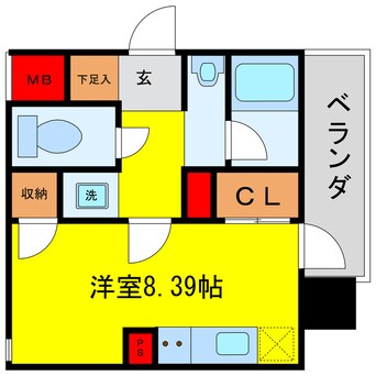 間取図 Metrosa南森町