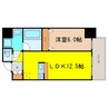 ラクラス本町東 1LDKの間取り