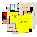 プラウドタワー北浜の間取図