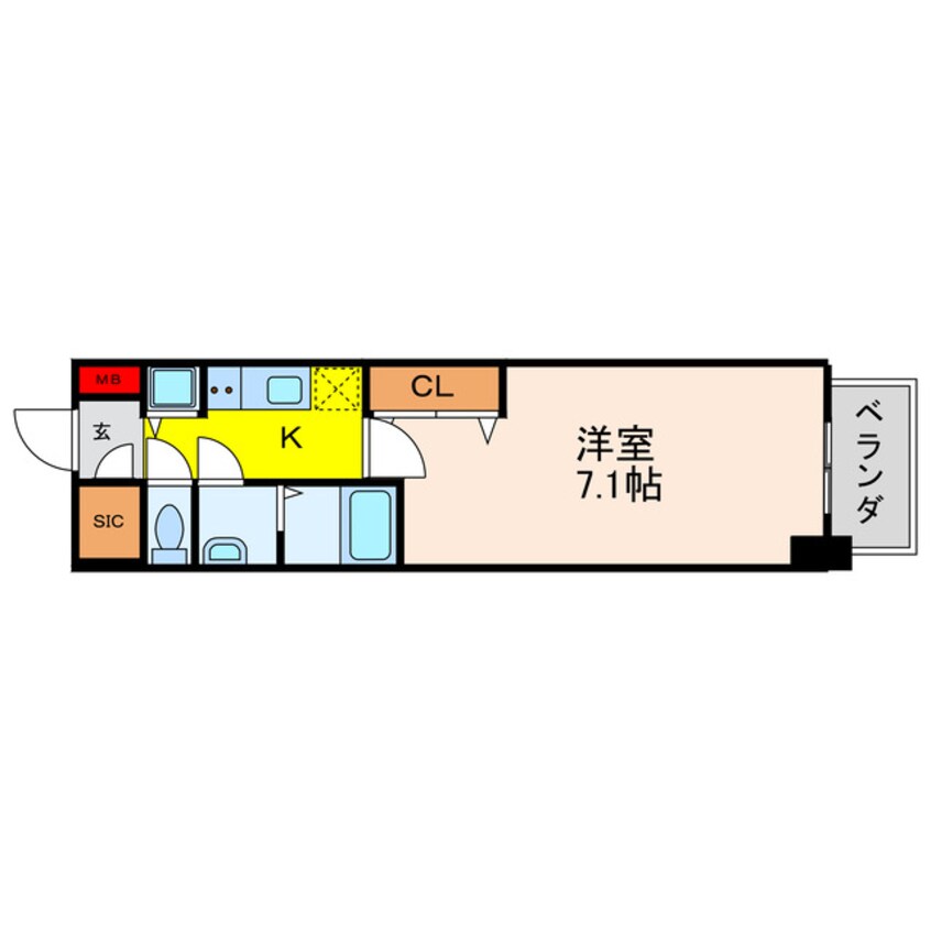 間取図 プランドール北浜