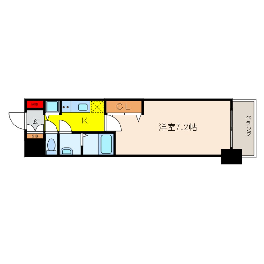 間取図 プランドール北浜