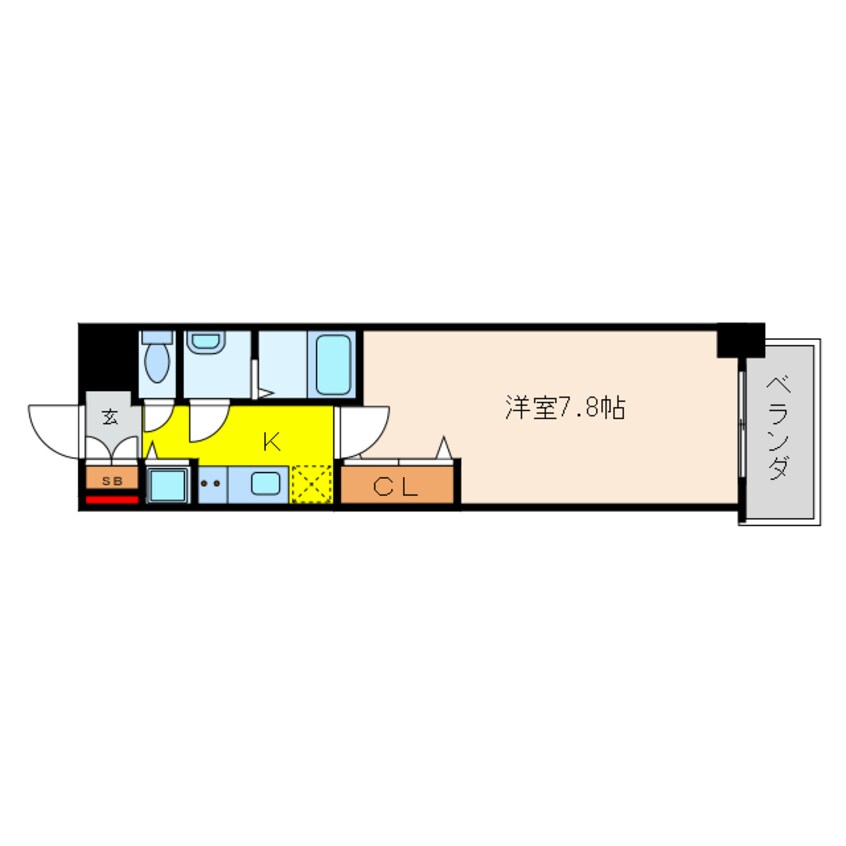 間取図 プランドール北浜