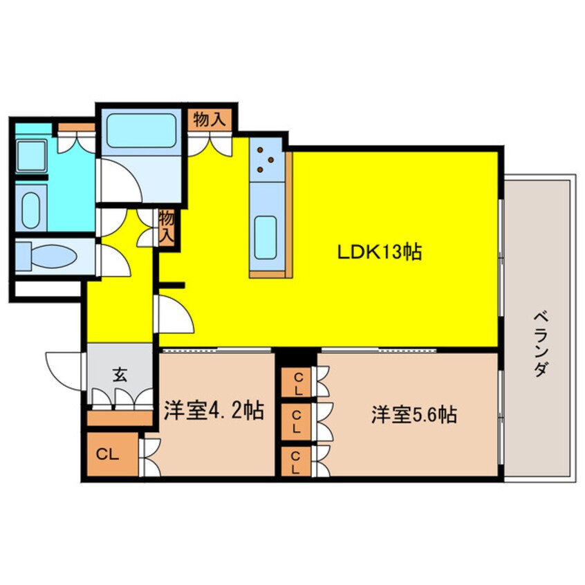 間取図 ブランズタワー梅田ＮＯＲＴＨ