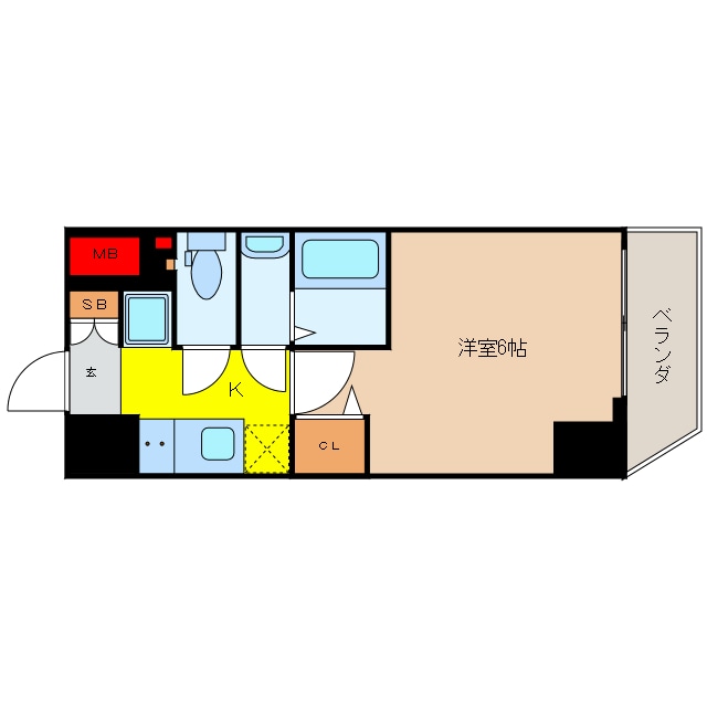 間取り図 エステムコート心斎橋central