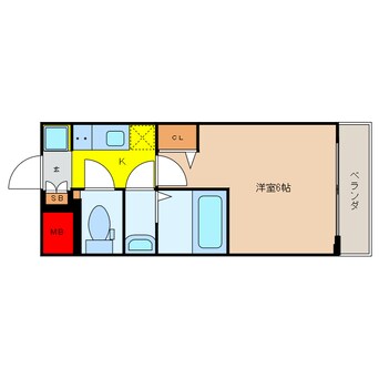 間取図 エステムコート心斎橋central