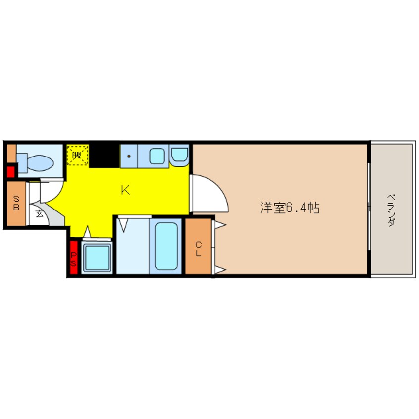 間取図 プレサンス梅田フロンティア