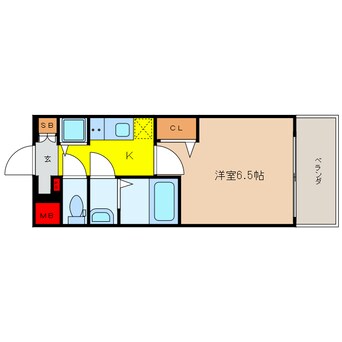 間取図 大阪メトロ堺筋線/天神橋筋六丁目駅 徒歩8分 6階 築8年